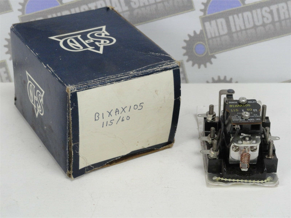 STRUTHERS-DUNN - POWER RELAY - B1XAX105, 115v, 60hz, 60cy (NEW in BOX)