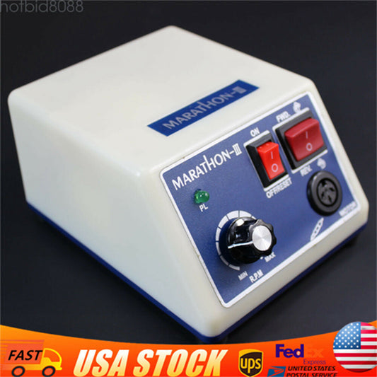 65W Dental Lab Marathon Electric Micromotor Polishing Unit + NEW US
