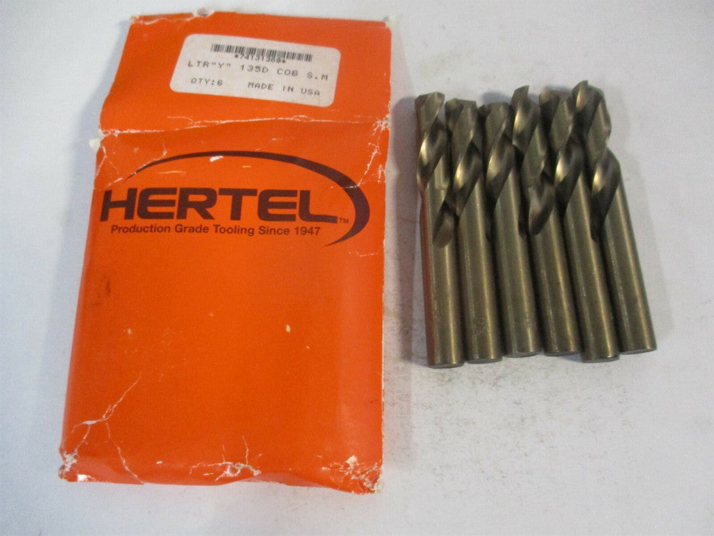 (74131368) 0.404" x 3-5/16" 135° Spiral Cobalt Screw Machine Drill Bit - Qty 6