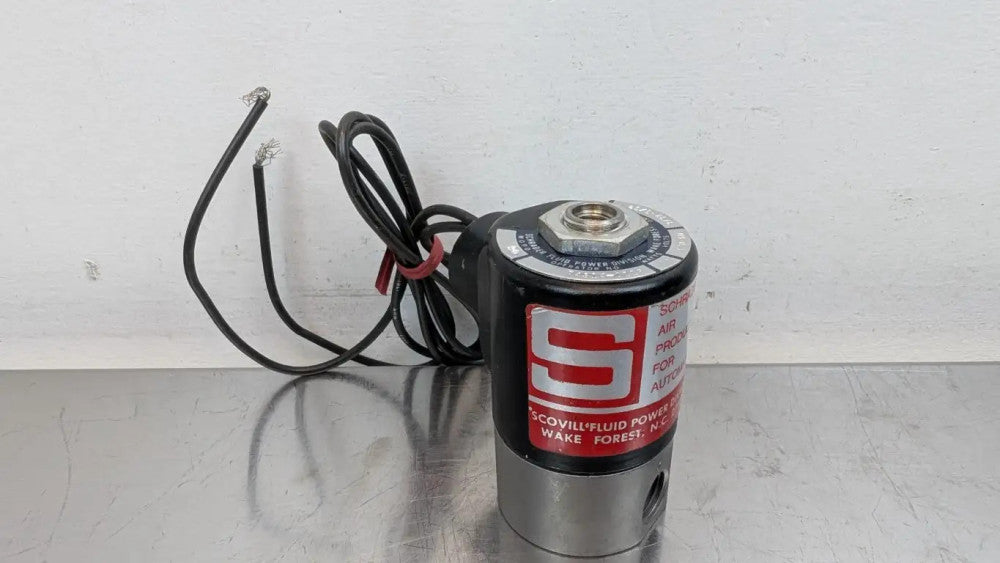 Schrader 743140115 Solenoid Valve 74314-0115 1/4" Parker Bellows 110/120VAC 10W