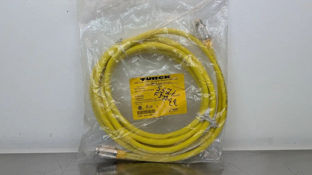 Turck RKG 4.4T-4-RSG 4.4T/S600 Cordset U0926-57 M12 4-Pin Female M12 4-Pin Male