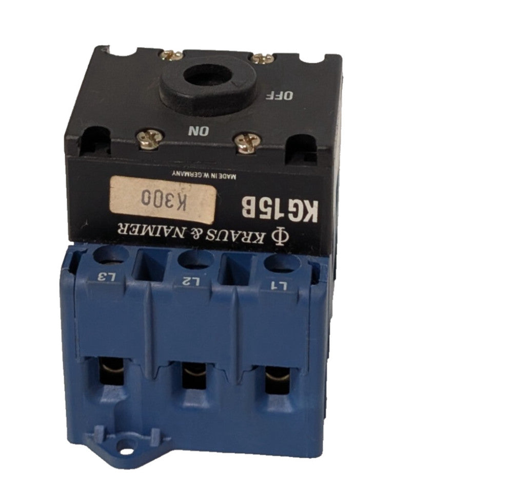Kraus + Naimer KG15B-K300 Disconnect Selector Switch, No Handle, 30A, 600VAC