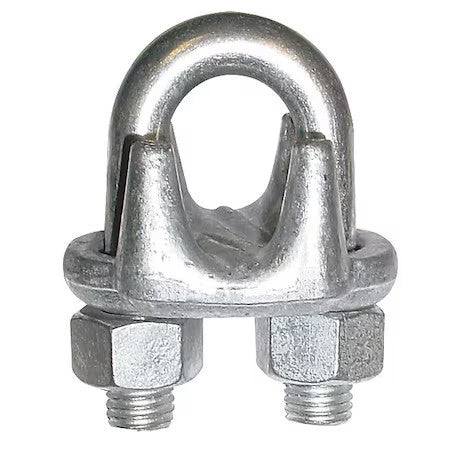 Zoro Select 4Dv39 Wire Rope Clip,U-Bolt,1/2In,Forged Steel