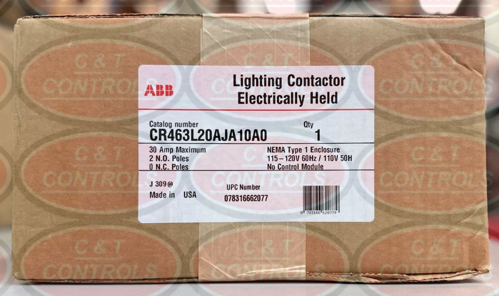 GE CR463L20AJA10A0 30A Lighting Contactor New In Box USA Stock