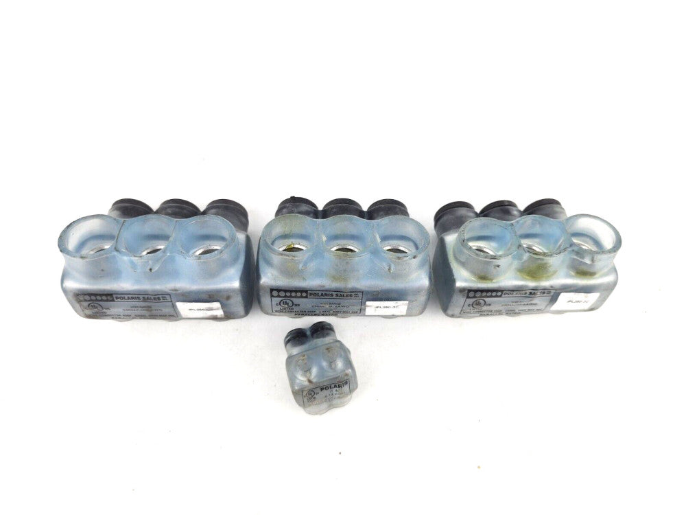 3pcs Polaris Insulated Multi Tap Conn 3 Port (Single Sided Entry) 250MCM-6AWG