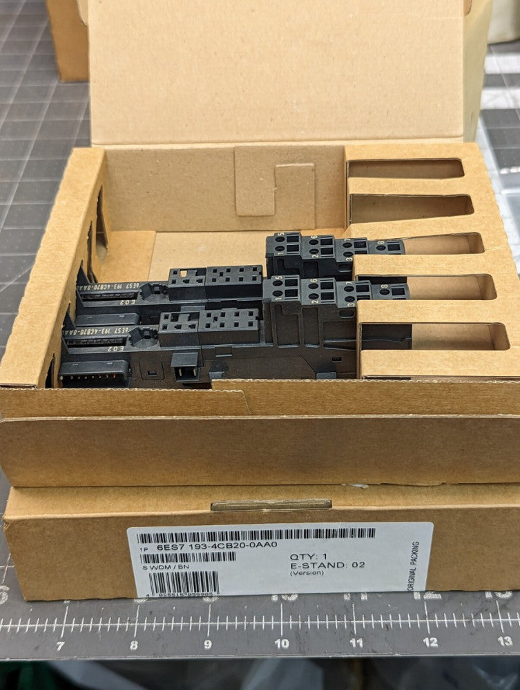 Lot Of (7) Siemens 6ES7 193-4CB20-0AA0 Simatic Terminal Modules NEW [D1B4]