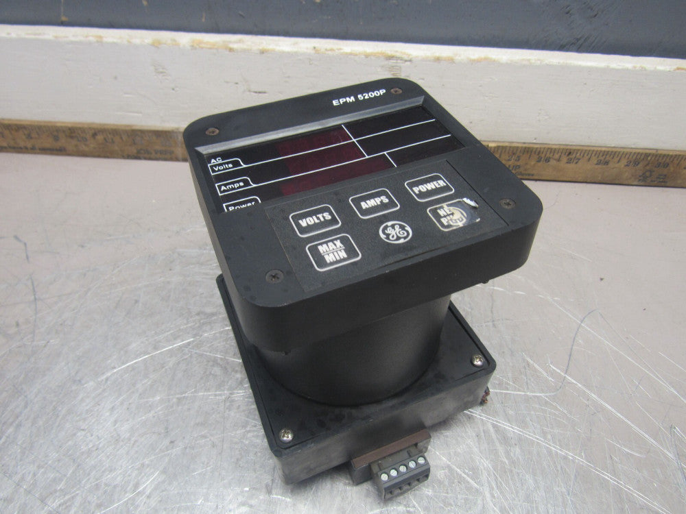 GE POWER MONITOR EPM-5200P PL52000A1B00000 COMM. CONVERTER SF485DB3 NICE USED !!