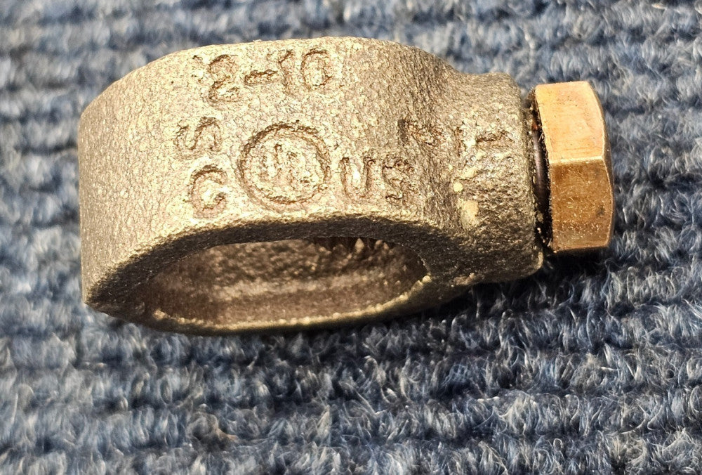 Ground Rod Clamp 5/8" 2-10 Direct Burial R-22 Rebar