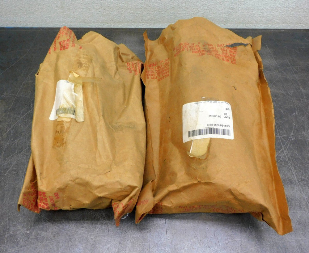 Lot of (2) US Army Military 4320-00-580-6673 Military Raft  Bedding Hand Pump 1"