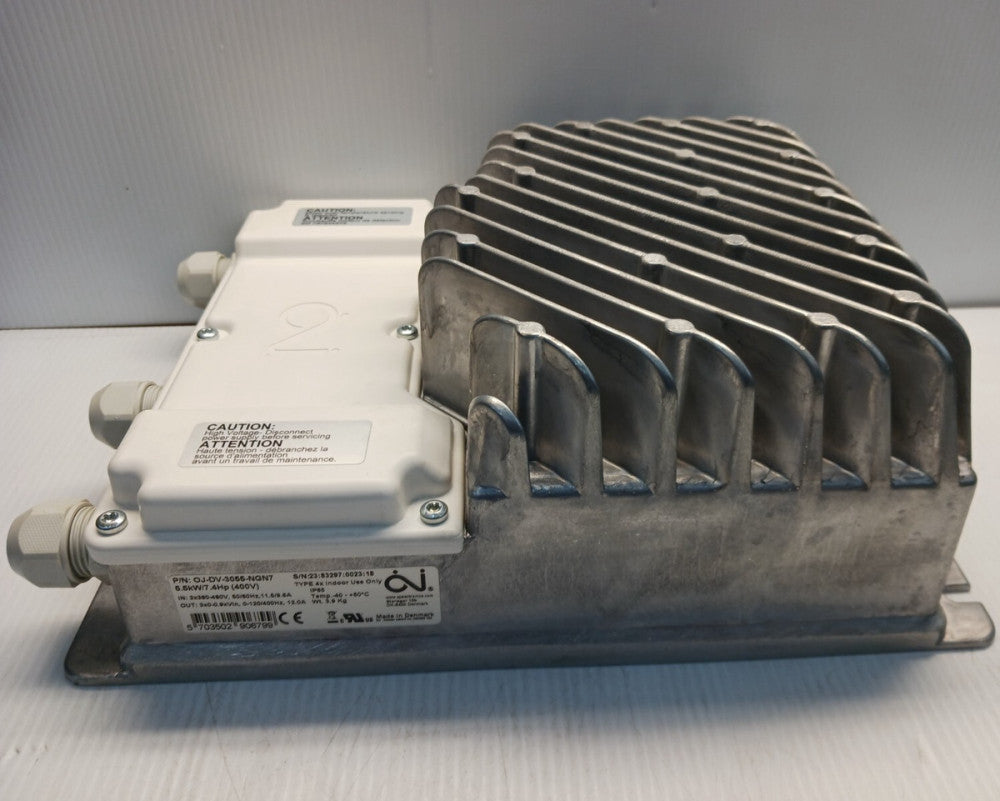NEW OJ ELECTRONICS 5.5 KW 7.4 HP FREQUENCY CONVERTER VENTILIATION DV-3055 480 V
