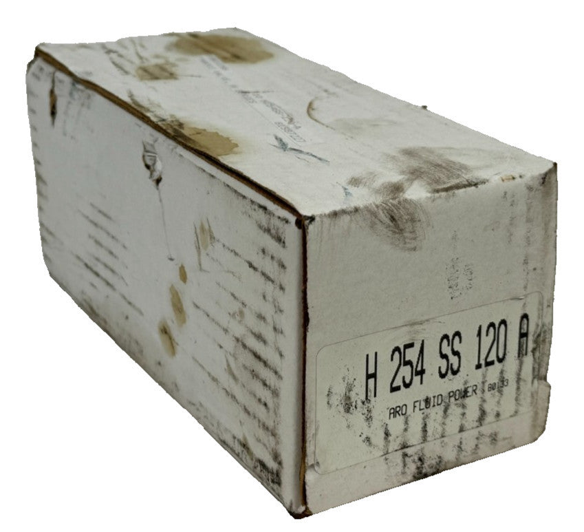 NEW ARO FLUID POWER H-254-SS-120-A POPPET VALVE 3-WAY 1/2" 120VAC H254SS-120-A