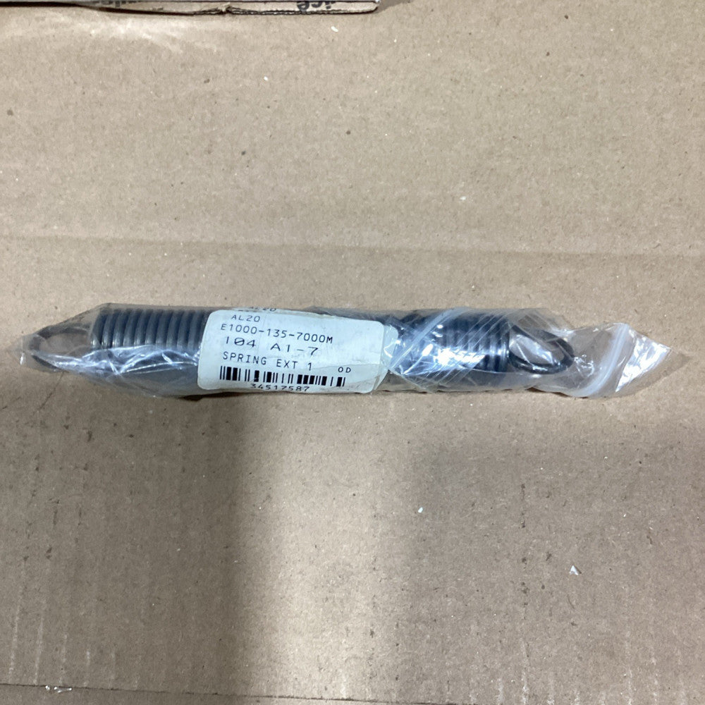 Extension Spring - Loop Ends, Music Wire, OD 1, WD 0.135, FL 7
