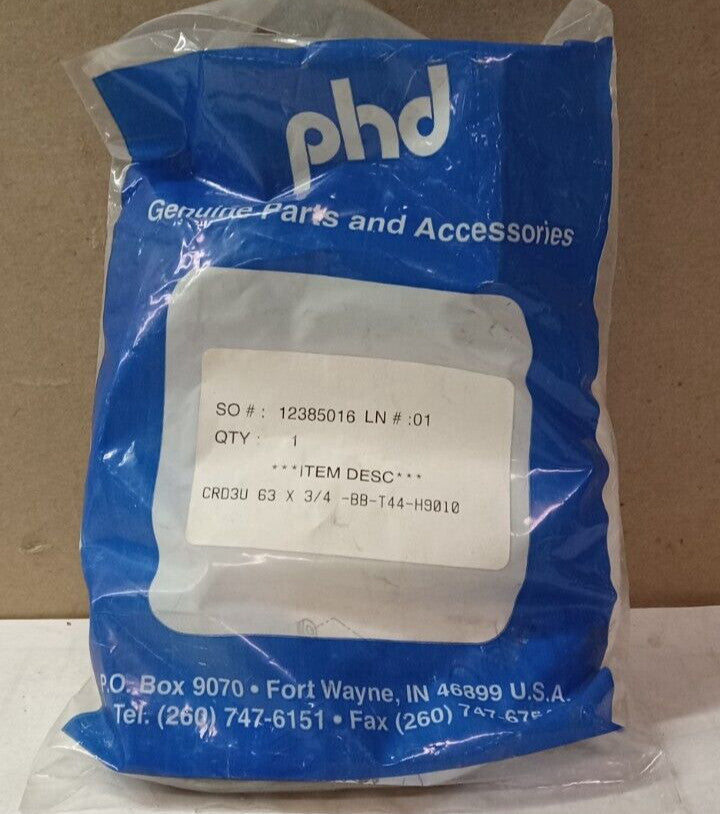 NEW PHD GENUINE PARTS CRD3U 63X3/4-BB-T44-H9010 PNEUMATIC CYLINDER REPAIR KIT