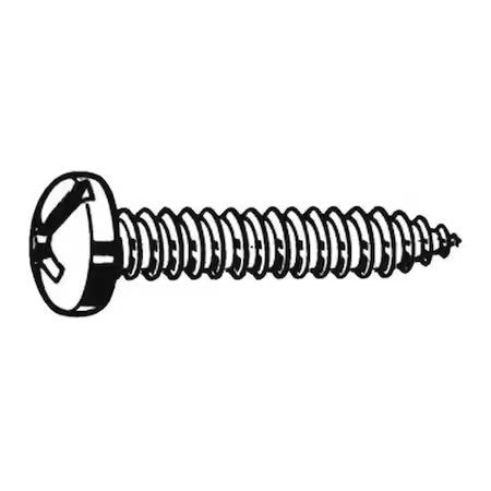 Zoro Select U26661.013.0075 Sheet Metal Screw, #6 X 3/4 In, Zinc Plated Steel