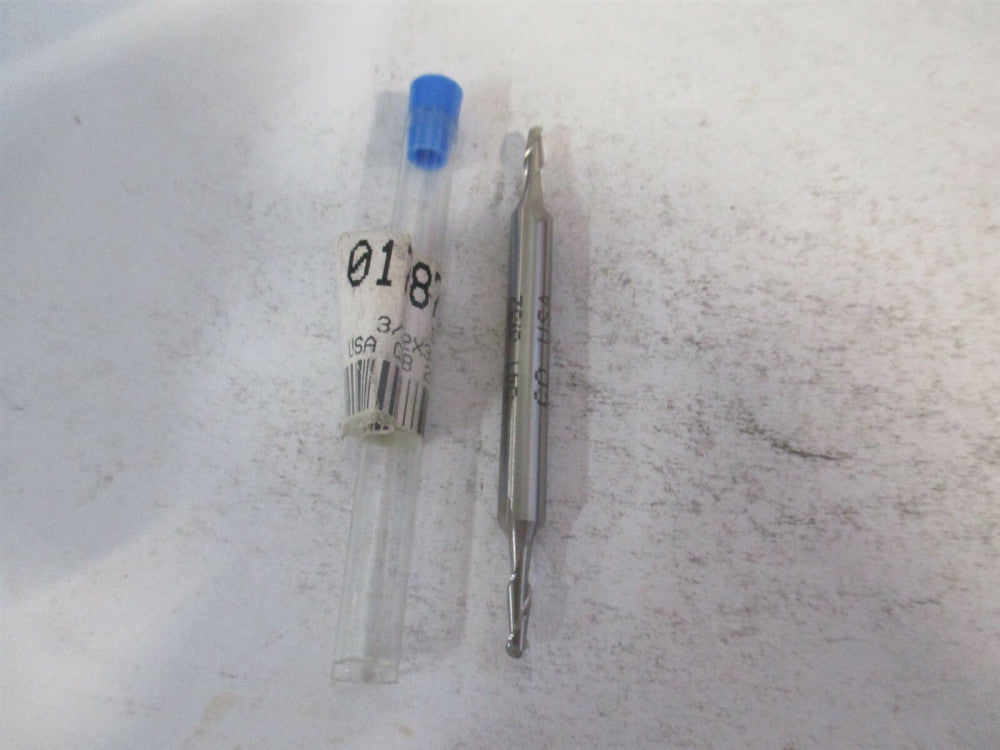 (541-0093) 3/32" x 9/32" x 3/16" x 2-1/4" OAL 2 Flute Cobalt Ball End Mill 