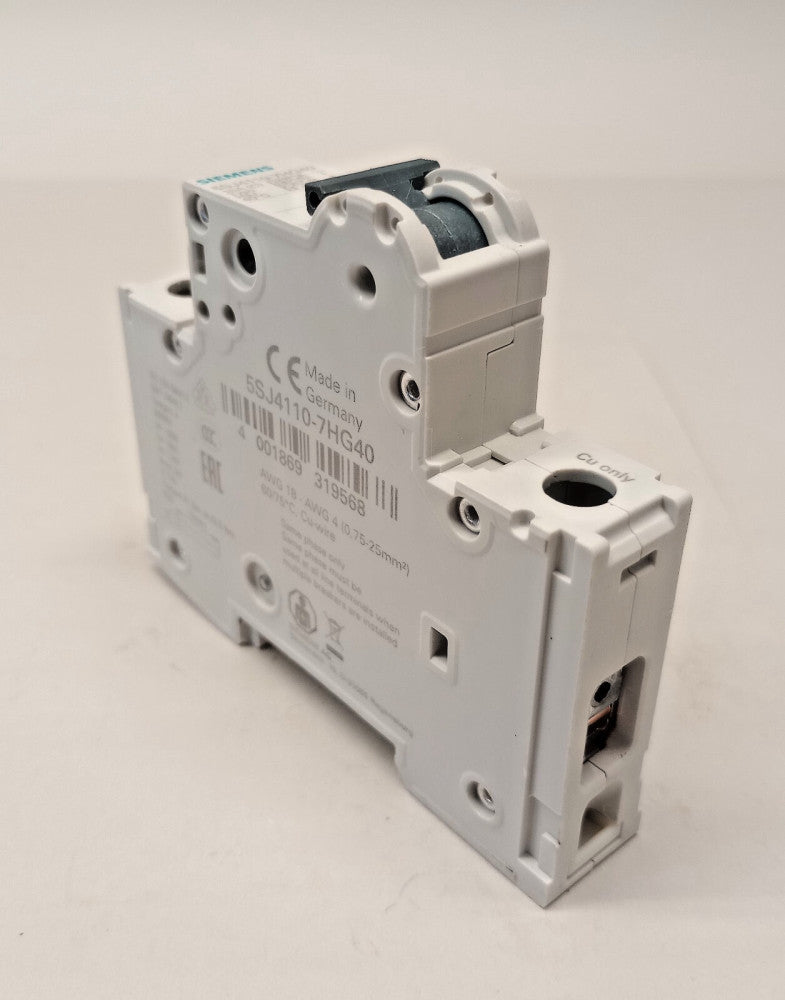 Siemens 5SJ4110-7HG40 Used Miniature Circuit Breaker 5SJ41107HG40 240V 1-PL 10A