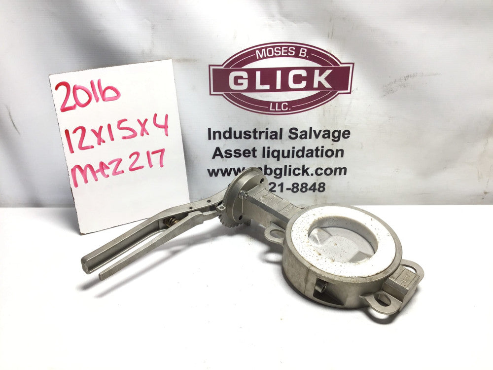 Swiss Fluid 4" Fluoropolymer-Lined SBP Butterfly Valve 316 SST 150LBS