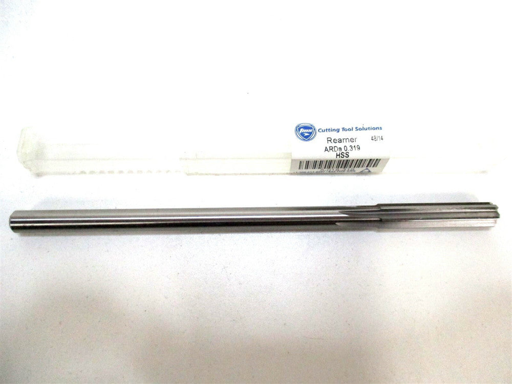 TMX (5-018-319) .319" 6-Flute RH HSS Chucking Reamer
