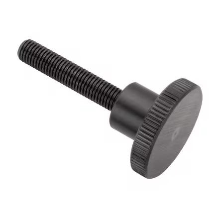 Zoro Select Z1099 Thumb Screw, 5/16"-24 Thread Size, Round, Black Oxide Steel,