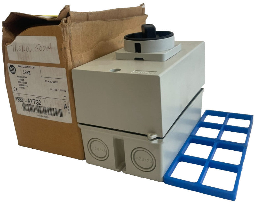 ALLEN BRADLEY 198E-AYTG2 ENCLOSURE BOX SER. A 198EAYTG2 NEW, SURPLUS