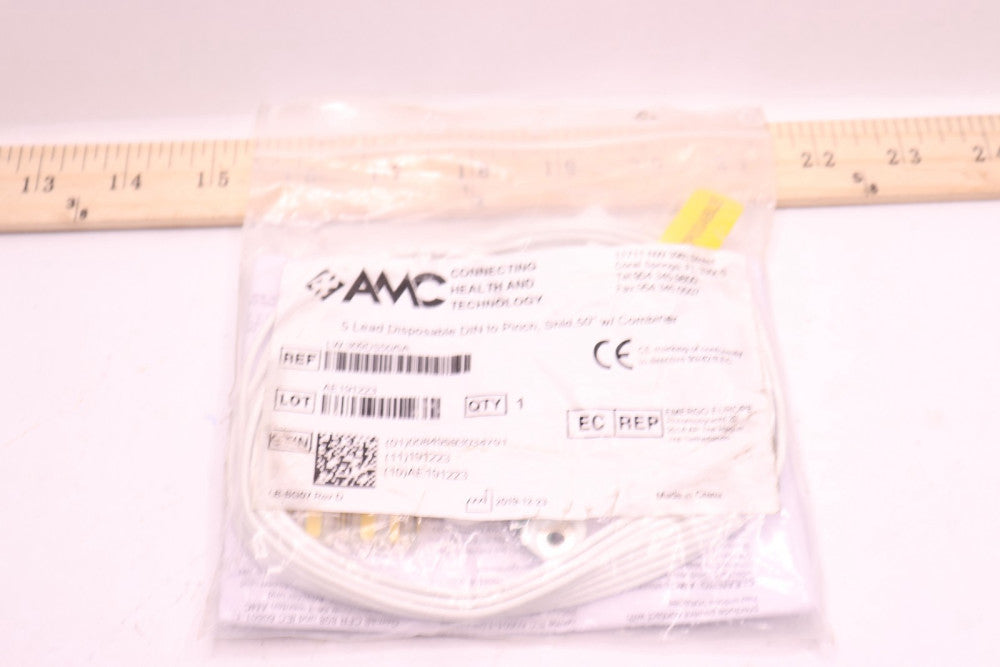 AMC 5 Lead Disposable DIN to Pinch Shield 50" W/ Combiner LW-309DS50/5A