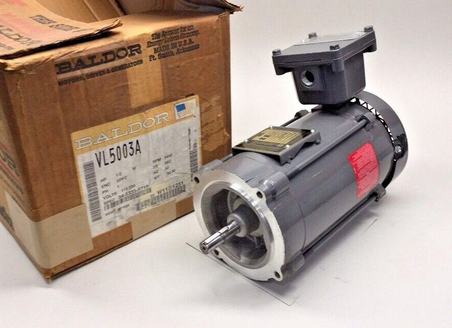 Baldor VL5003A Used Electric Motor 1ph 1/2hp 115/230V 3450rpm XPFC 34-5335-5719