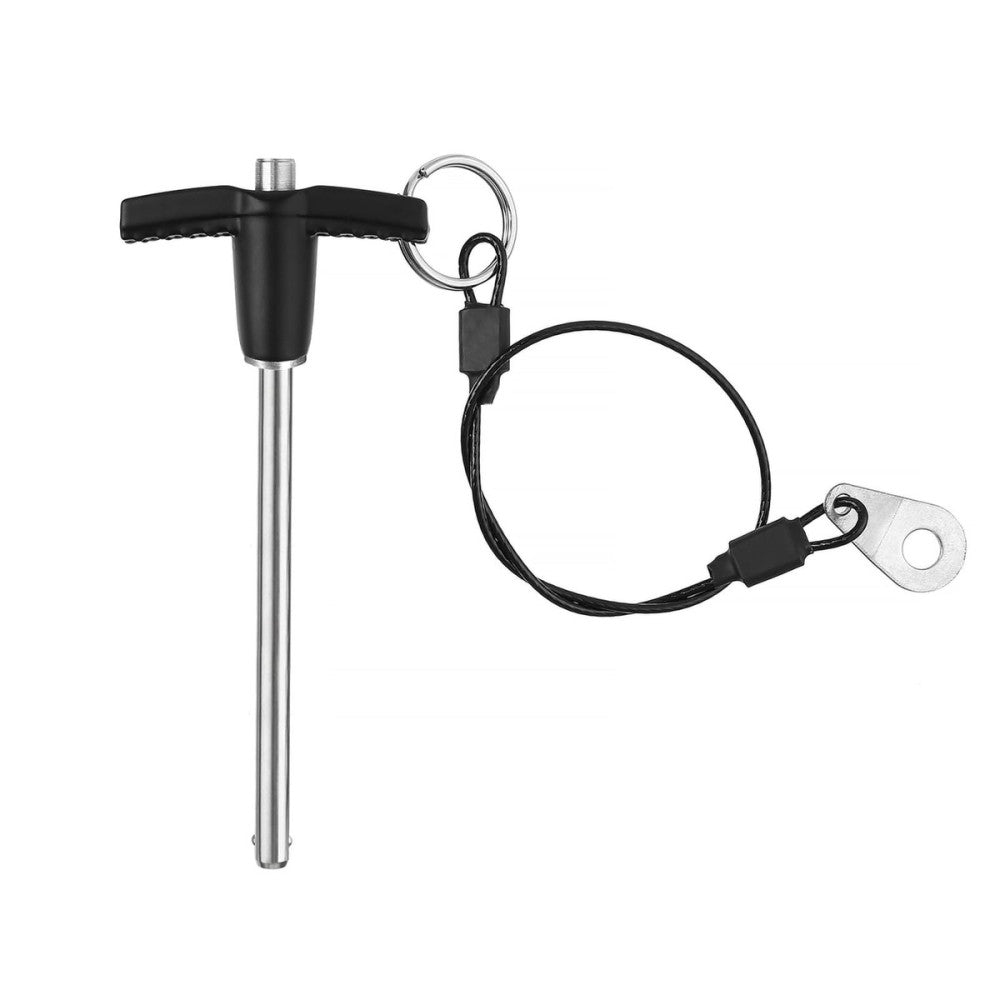 5mmx70mm T Handle Quick Release Pin 304 Stainless Steel Ball Lock with Lanyard