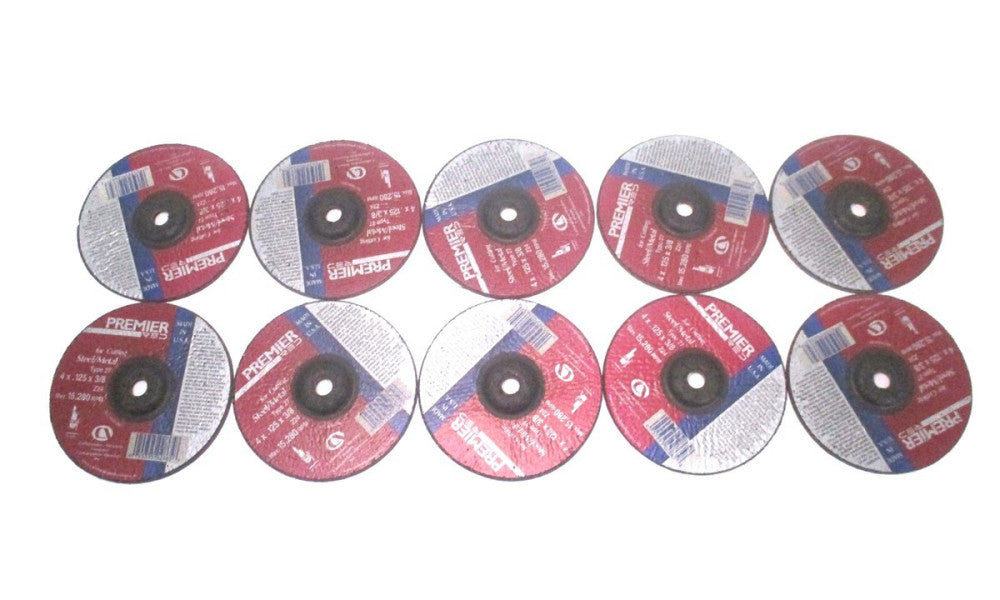 Carborundum (05539502865) 4" x .125" x 3/8" T27 Z24 Abrasive Wheel - Lot of 10