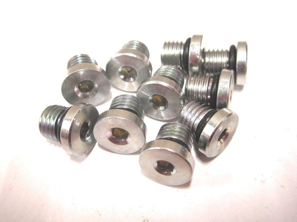 Brennan (6408-H02-O) 5/16-24 Thread 1/8" Male O-Ring Boss Steel Plug - 10 QTY