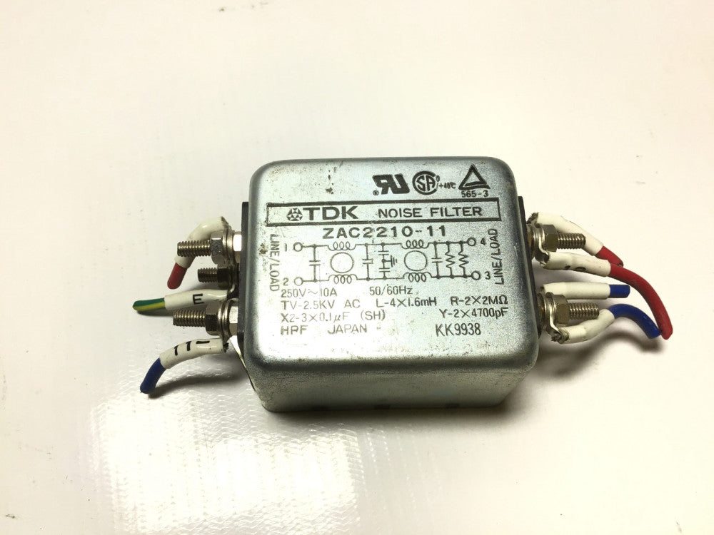 TDK ZAC2210-11 Noise Filter 250VAC 10A 50/60Hz 2.5kV