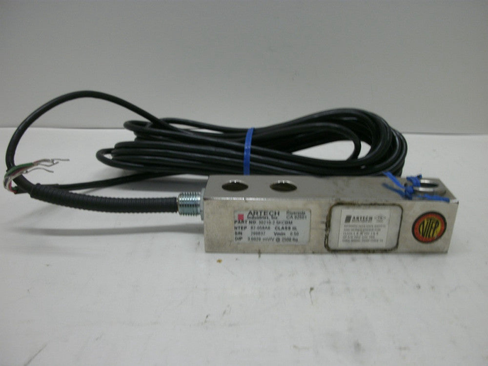 ARTECH 30210-25KCBM LOAD CELL SENSOR NTEP 87-058A6 O/P 3.0029 mV/V AT 2500 LBS