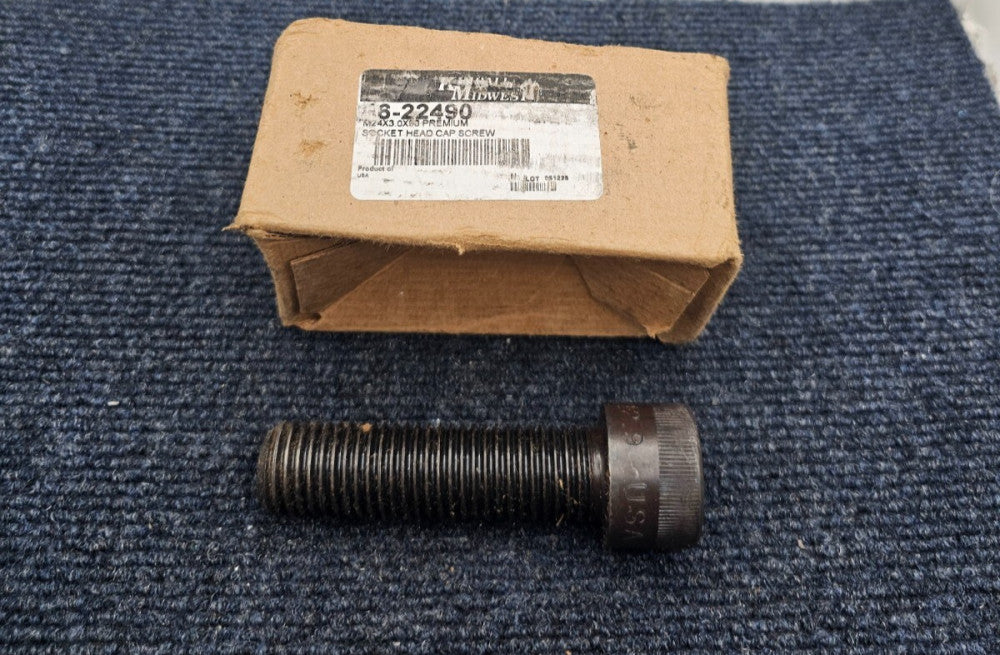 (QTY 3) Kimball Midwest M24 x 3.0 x 90 Socket Head Cap Screws