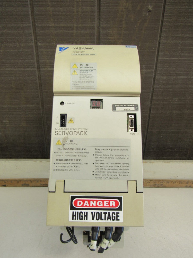 YASKAWA VS-656 MR5 CIMR-MR5A2015 INVERTER 15KW 200V XLNT USED TAKEOUT !! M/OFFER