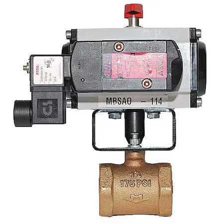 Milwaukee Valve Mbeoo - 2 Butterfly Valve,2 In,120 Vac/Nema 4