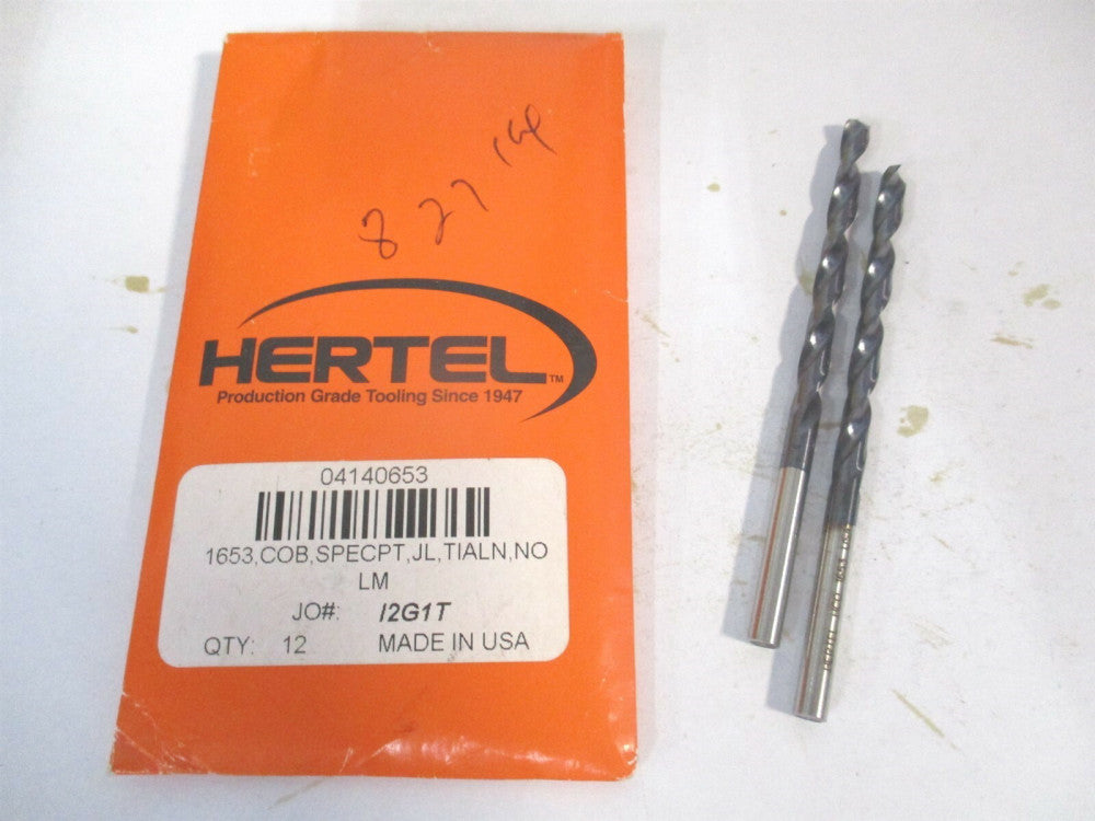 (4140653) 4.2mm x 2-1/8" OAL 135° Cobalt Straight Spiral Jobber Drill - Qty 2