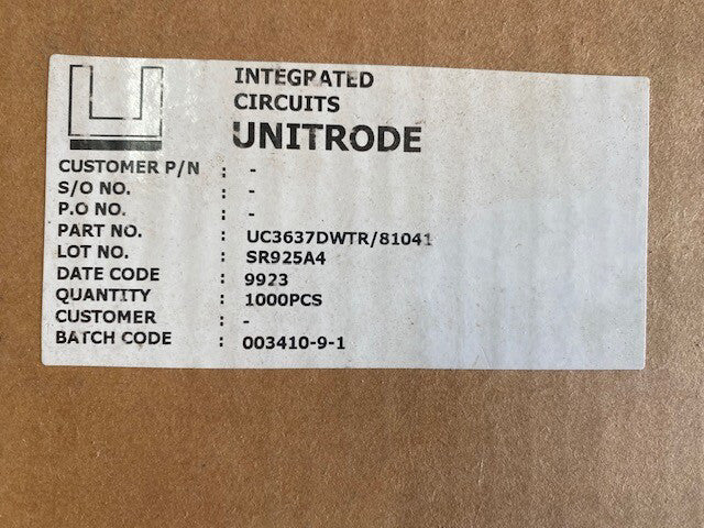 (Case of 1,000) Integrated Circuits Unitrode UC3637DWTR