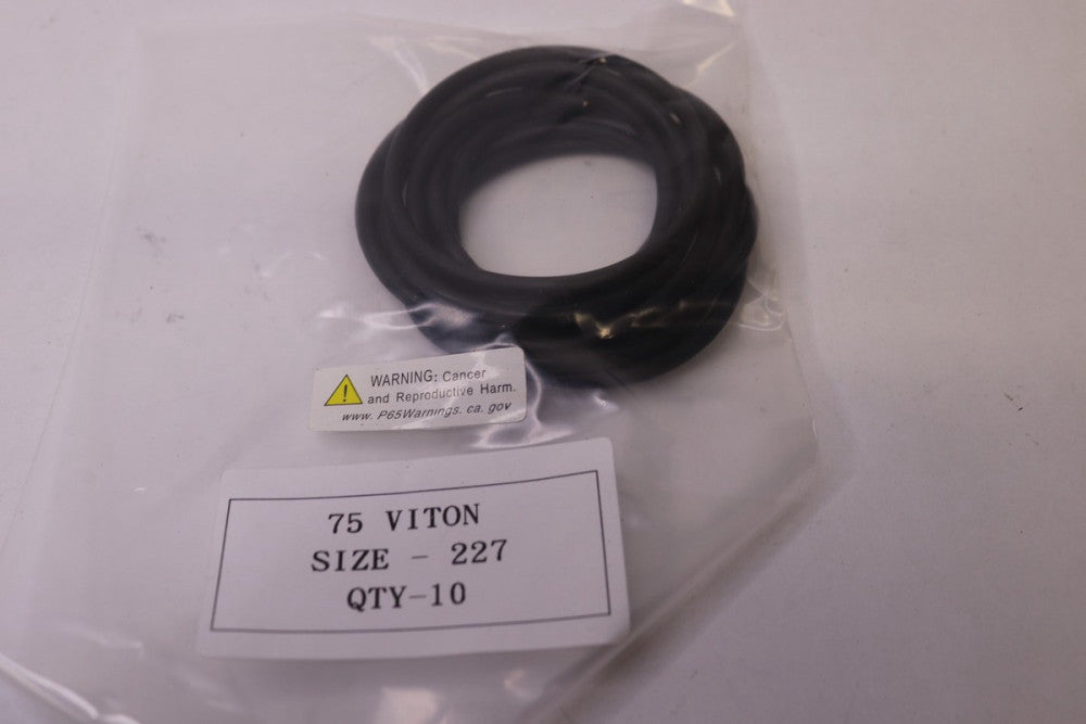 (10-Pk) O-Ring FKM Rubber Black Size 227
