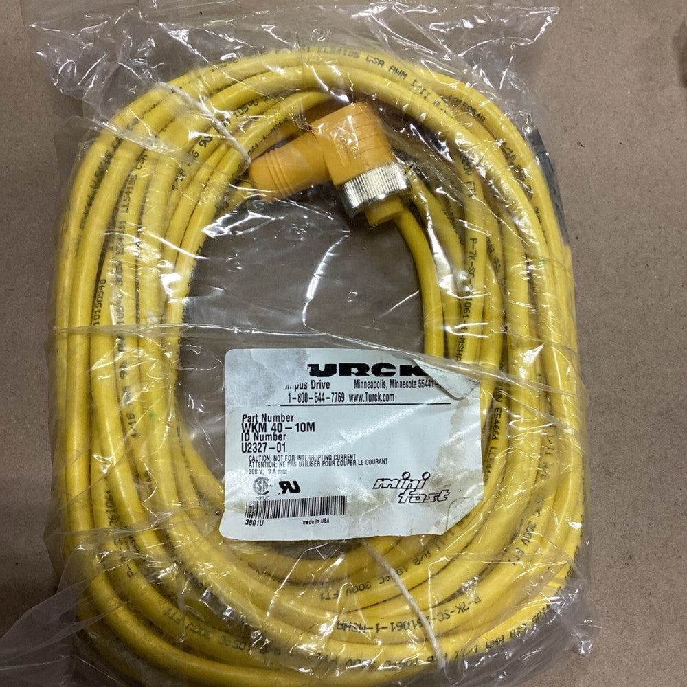 Turck WKM 40-10M Single-Ended Cordset 10m Length U2327-01