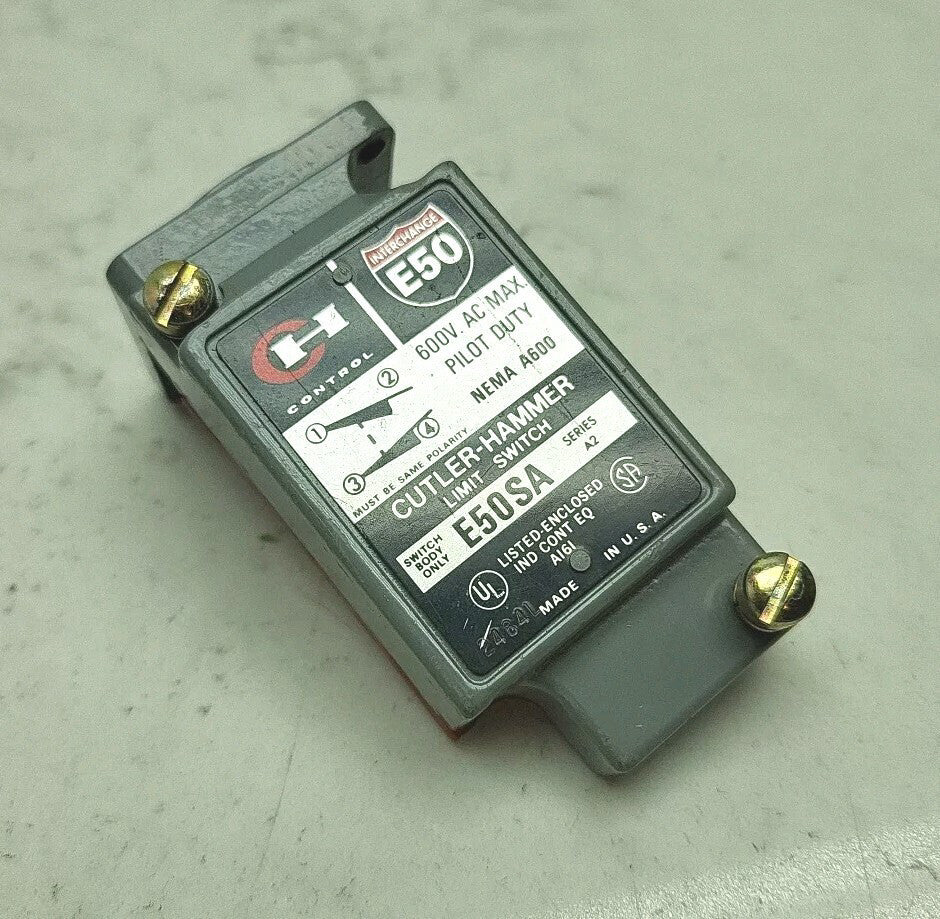 Eaton Cutler-Hammer E50SA Limit Switch Body Only 600 Vac Series A2