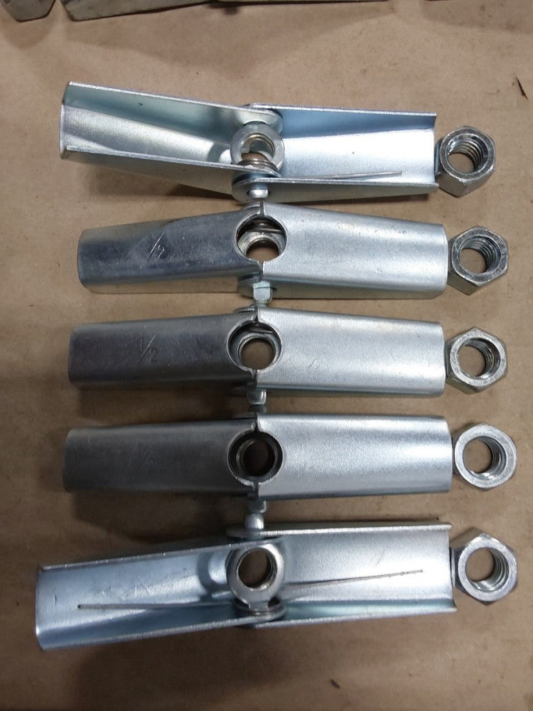 1/2"x4"1/2 Coarse Thread Toggle Wing Only / Spring (Set Of 5)