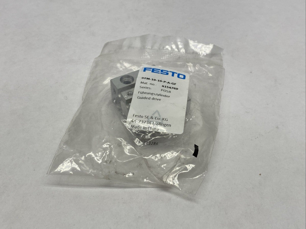 Festo DFM-10-10-P-A-GF Pneumatic Guided Actuator 10mm Dia 10mm Stroke 4154769