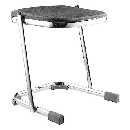 National Public Seating 6618 Square Stool, Height Range 18", Blowmolded Plastic