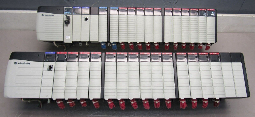 ALLEN BRADLEY CONTROLLOGIX SYS. w/PARALLEL UNIT 1756-L61 w/30QTY I/O MODULES XLN