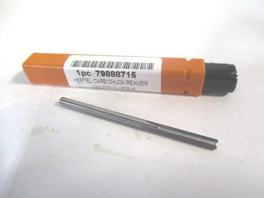 (500-0001280) 0.128" x 5/8" x 2-1/4" OAL Solid Carbide 4-Flute Chucking Reamer 