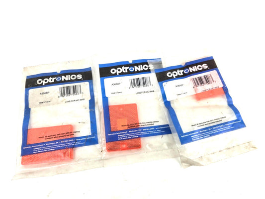 3pcs Optronics A36ABP MC36 Series Amber Replacement Lens