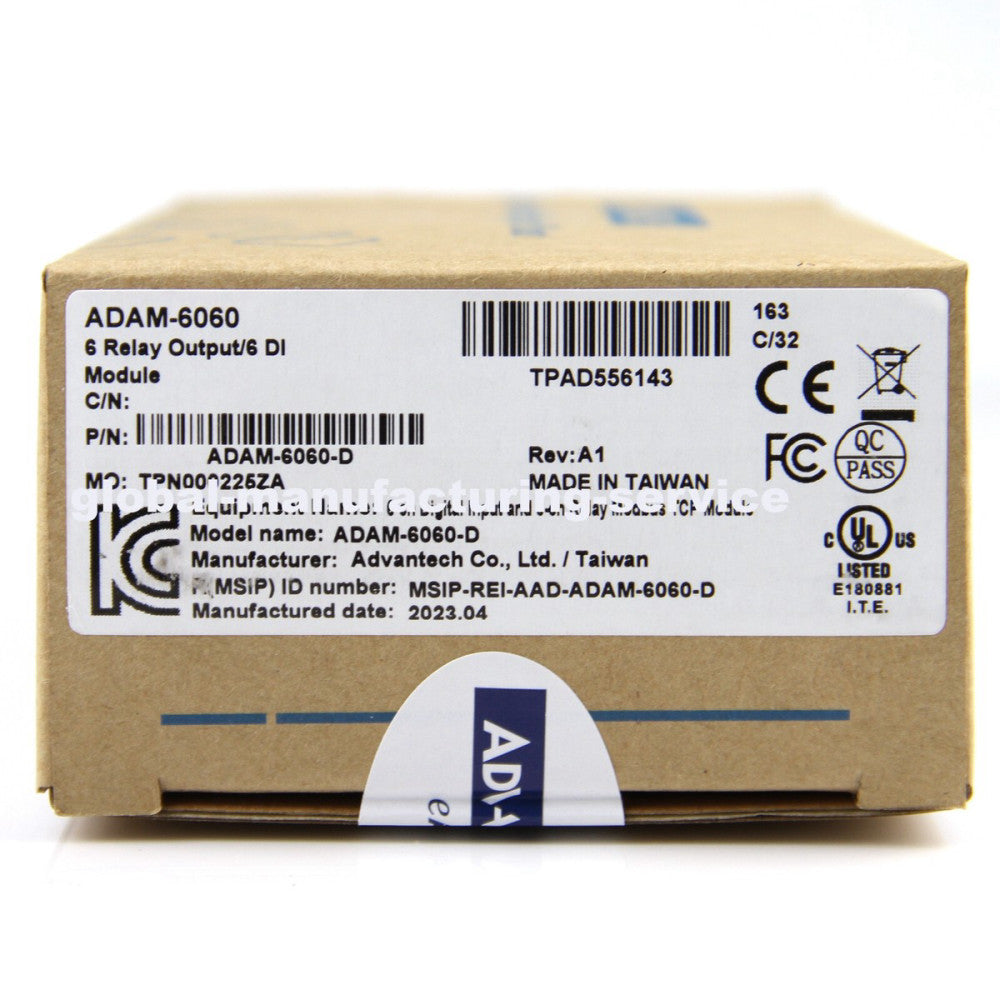 New In Box ADVANTECH ADAM6060 Input & Relay Data Acquisition Module DAQ Ethernet