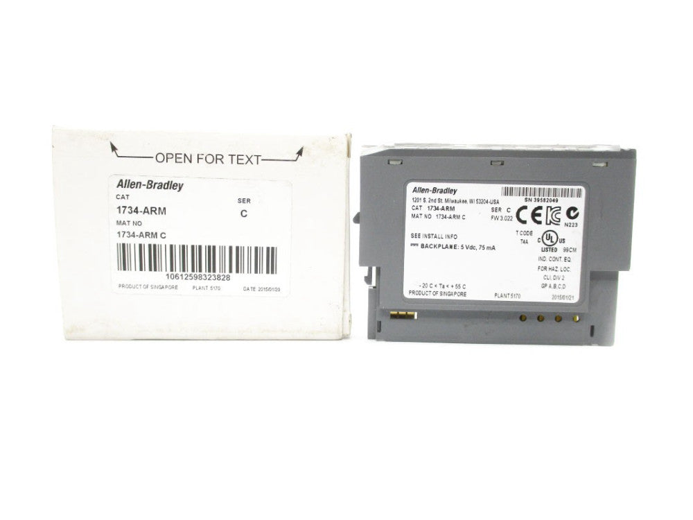 ALLEN BRADLEY 1734-ARM SER. C 5VDC F/W 3.022 NSMP