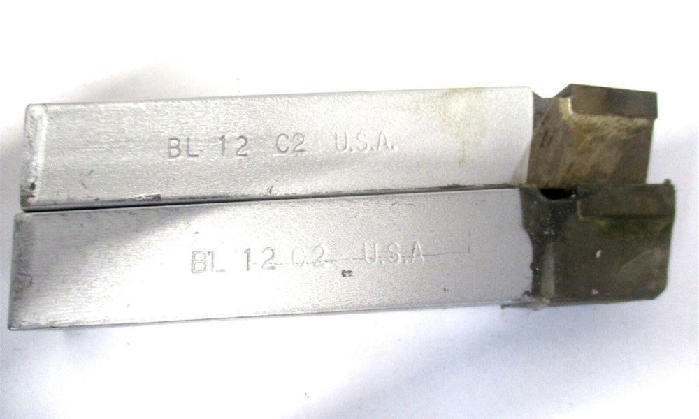 Made in USA (BL-12) 3/4 x 4-1/2 15° LH Carbide Single Point Tool Bit - 2 QTY
