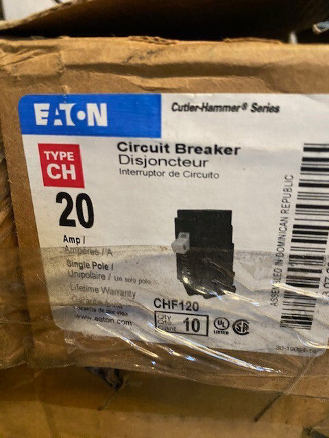(10 PACK) Eaton CHF120 Circuit Breaker
