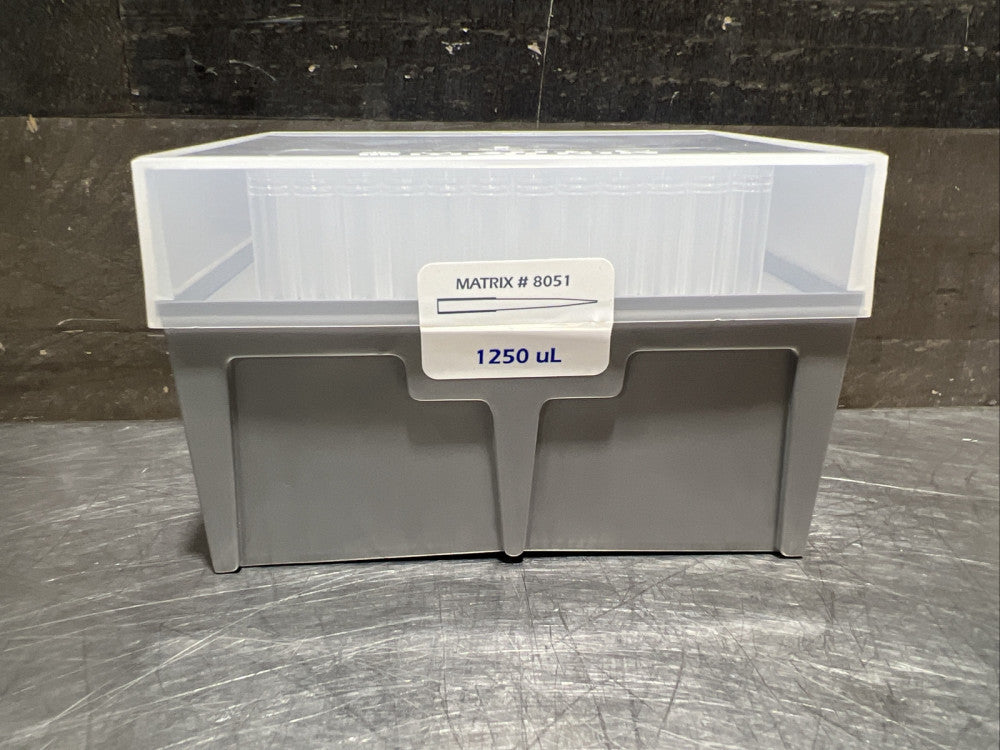 MATRIX 8051 PIPET TIPS 1250µL 120/RACK. NOS SURPLUS